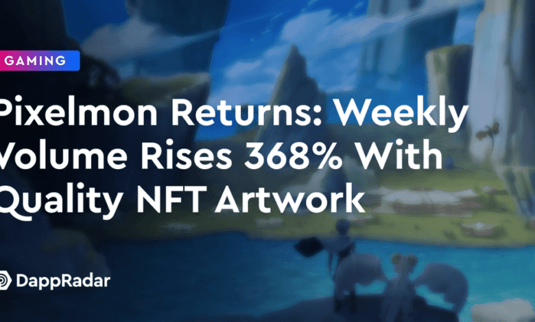 Vuelve Pixelmon: el volumen semanal aumenta un 368 % con obras de arte NFT de calidad