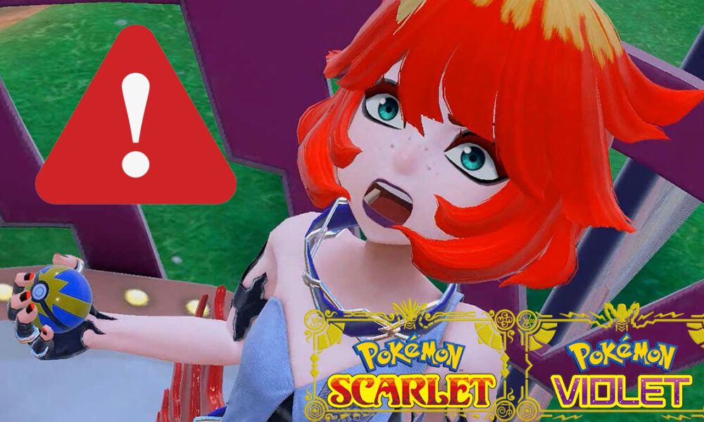 Mela and a error icon in Pokemon Scarlet and Violet