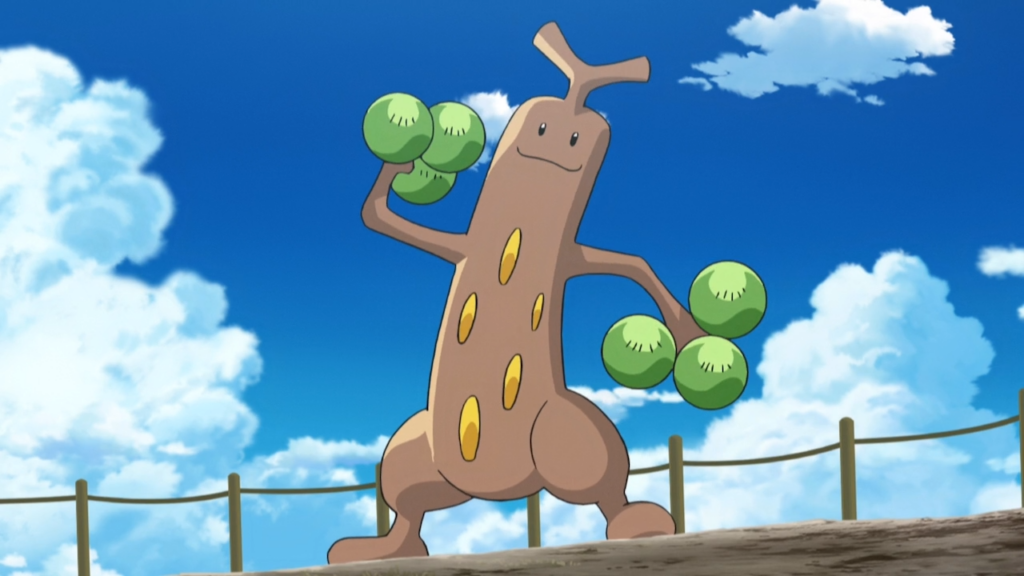 Sudowoodo en el anime de Pokémon