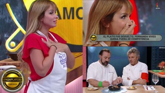Fernanda Vives se convirtió en la primera eliminada de Pasaplatos Famosos: "Lo di todo, estoy conforme con lo que hice"